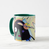 Schwarz und Violet - Kandinsky Tasse (Vorderseite Links)