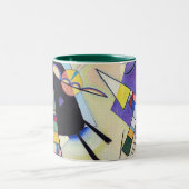 Schwarz und Violet - Kandinsky Zweifarbige Tasse (Mittel)