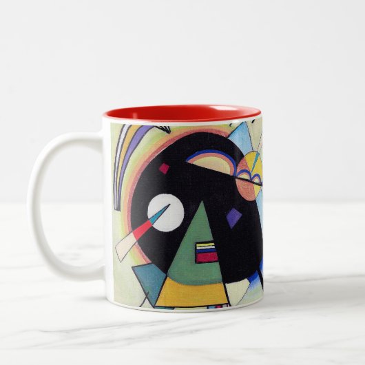 Schwarz und Violet - Kandinsky Zweifarbige Tasse (Links)