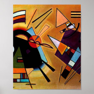 Schwarz und violett von Wassily Kandinsky Poster