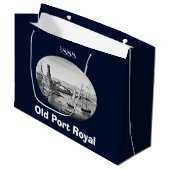 Schwarz und Weiß 1888 Old Port Royal Jamaica Große Geschenktüte (Vorderseite Schrägansicht)