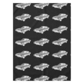 Schwarz und Weiß 1967 Buick Riviera Pop Tischdecke (Vorderseite)