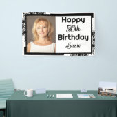 Schwarz und Weiß 50. Geburtstag Banner (Messeveranstaltung)