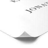 Schwarz und Weiß am Abend vor dem Probe Poster (Ecke)