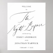 Schwarz und Weiß am Abend vor dem Probe Poster (Vorne)