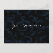 Schwarz und Weiß Ankündigungspostkarte (Rückseite)