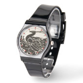 SCHWARZ UND WEISS ARMBANDUHR (Winkel)