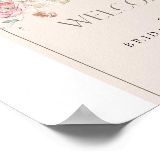 Schwarz und Weiß-Arme - Willkommen Poster (Ecke)