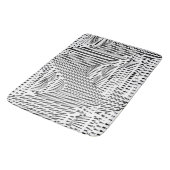 SCHWARZ UND WEISS BADEMATTE (Schrägansicht)