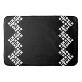 Schwarz und Weiß Badematte (Vorderseite)