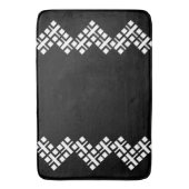 Schwarz und Weiß Badematte (Vorderseite Vertikal)