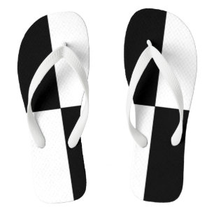 Schwarz und Weiß Badesandalen