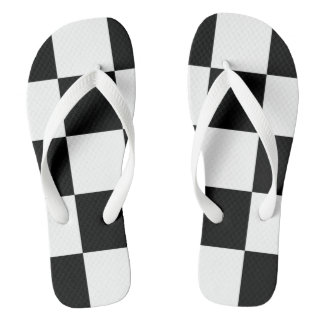 Schwarz und Weiß Badesandalen