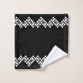 Schwarz und Weiß Badhandtuch Set