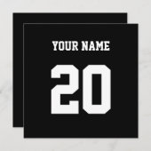 Schwarz und Weiß, benutzerdefinierte Nummer und Na Ankündigung (Vorne/Hinten)