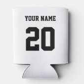 Schwarz und Weiß, benutzerdefinierte Nummer und Na Dosenkühler (Rückseite)