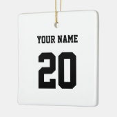 Schwarz und Weiß, benutzerdefinierte Nummer und Na Keramikornament (Links)