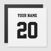 Schwarz und Weiß, benutzerdefinierte Nummer und Na Magnetkarte (Vorne/Hinten)