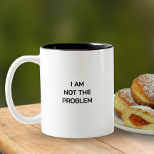 Schwarz und Weiß bin ich nicht das Problem Typogra