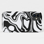 Schwarz und Weiß Case-Mate iPhone Hülle (Rückseite (Horizontal))