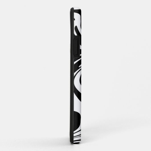 Schwarz und Weiß Case-Mate iPhone Hülle (Hinten/Rechts)