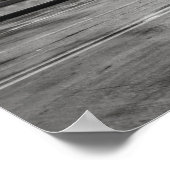 Schwarz und Weiß Chicago USA FLAG Fotografie Poster (Ecke)