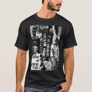 Schwarz und Weiß Collage feat. Kate Moss T-Shirt
