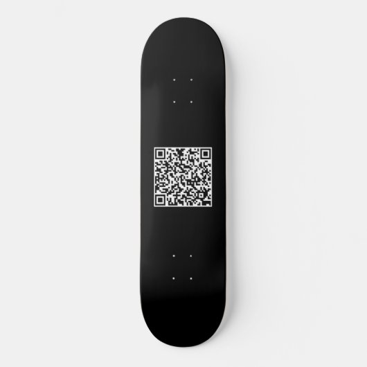 Schwarz und Weiß Cool Ihren benutzerdefinierten QR Skateboard (Vorderseite)