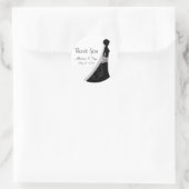 Schwarz und Weiß Danke, dass du Sticker hochzackst (Tasche)