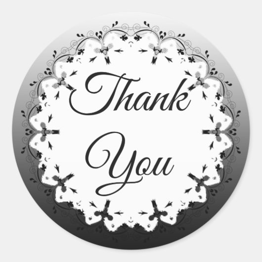 Schwarz und Weiß Danke, Stickers (Vorderseite)