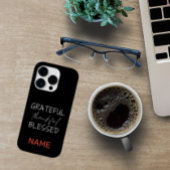 SCHWARZ UND WEISS, DANKFÄLTIGE BLESSEEQUOTE Case-Mate iPhone HÜLLE