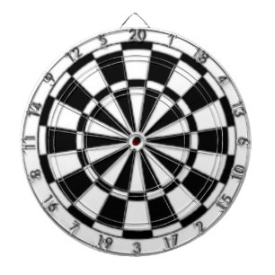 Schwarz und Weiß Dartscheibe