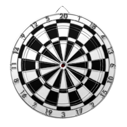 Schwarz und Weiß Dartscheibe (vorne)