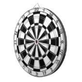 Schwarz und Weiß Dartscheibe (Vorderseite rechts)