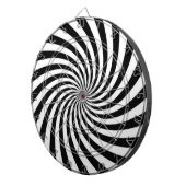 Schwarz und Weiß Dartscheibe (Vorderseite rechts)