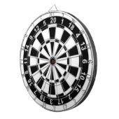 Schwarz und Weiß Dartscheibe (Vorderseite rechts)