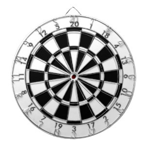 Schwarz und Weiß Dartscheibe
