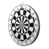 Schwarz und Weiß Dartscheibe (Vorderseite rechts)