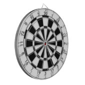 Schwarz und Weiß Dartscheibe (Vorderseite Links)