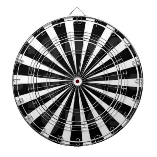 Schwarz und Weiß Dartscheibe (vorne)