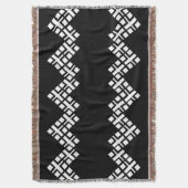 Schwarz und Weiß Decke (Vorderseite Vertikal)