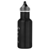 Schwarz und Weiß der beste Vater der Welt Trinkflasche (Rechts)