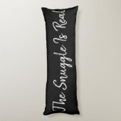 Schwarz und Weiß - die Schnauze ist echt Seitenschläferkissen (Rückseite (Vertikal))