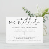 Schwarz und Weiß, die wir noch immer feierliche Ho Einladung (Stehend Vorderseite)