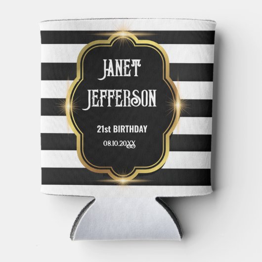 Schwarz und Weiß Dosenkühler (Vorderseite)