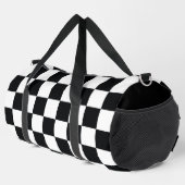 Schwarz und Weiß Duffle Bag (Rechte Ecke)