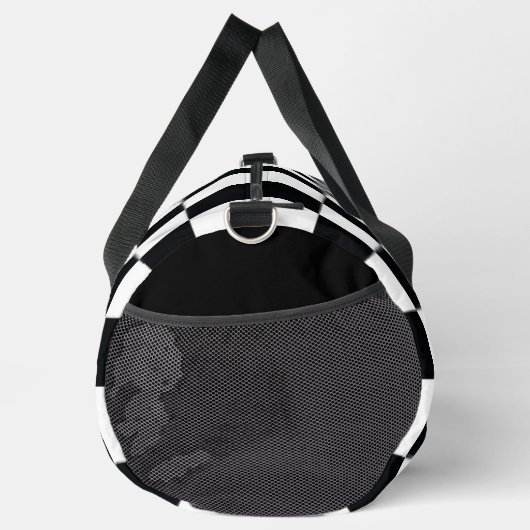 Schwarz und Weiß Duffle Bag (Rechts)