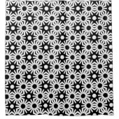 Schwarz und Weiß Duschvorhang (Vorderseite)