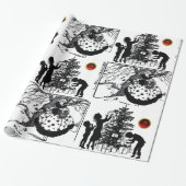 SCHWARZ UND WEISS, Edelsteine Weihnachten Geschenkpapier (Ungerollt)