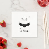 Schwarz und Weiß Edgy Grungy Halloween Napkins Serviette (Beispiel)